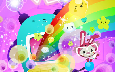 Cuteki Wallpaper: Rainbow
